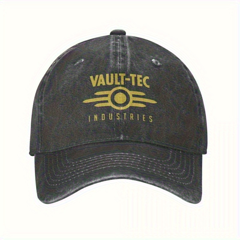 Men Formal Wear All Black - Topi Baseball Hitam Vintage dengan Logo