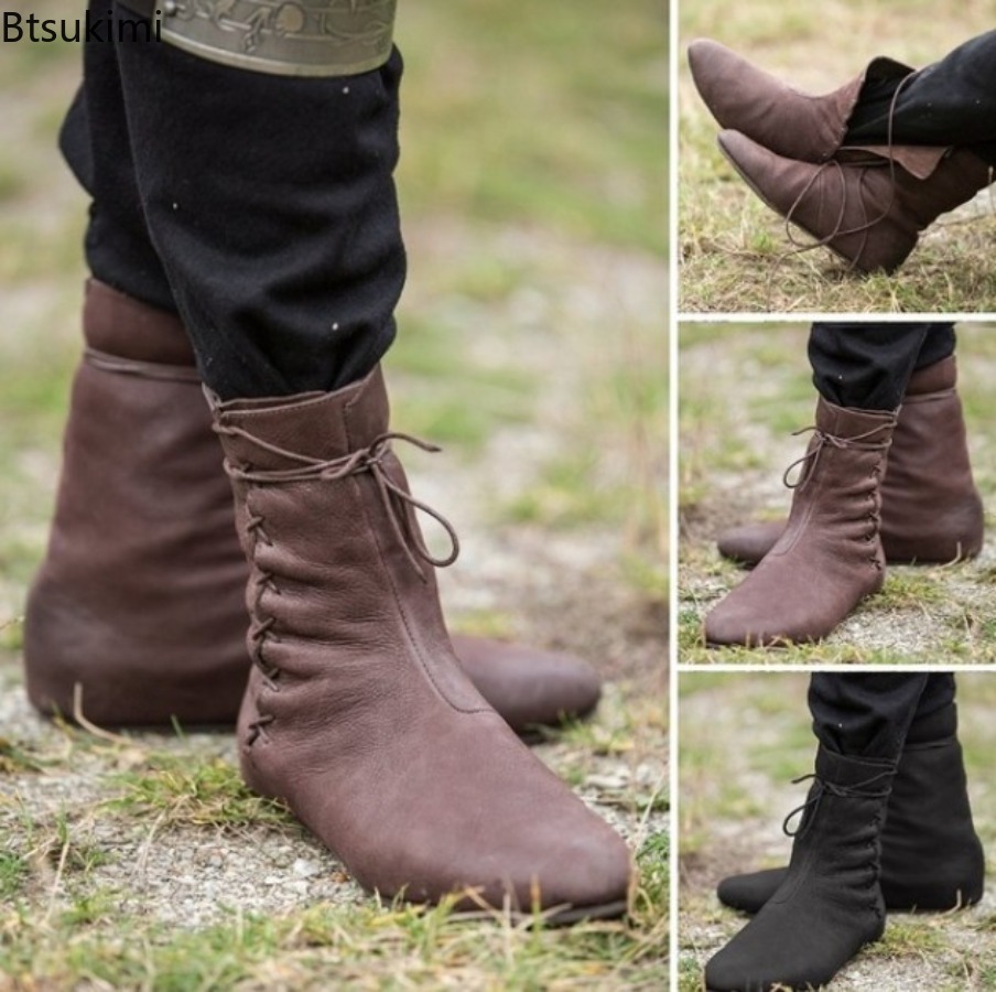 Men Formal Wear With Boots - Sepatu Boots Pria Abad Pertengahan Victoria