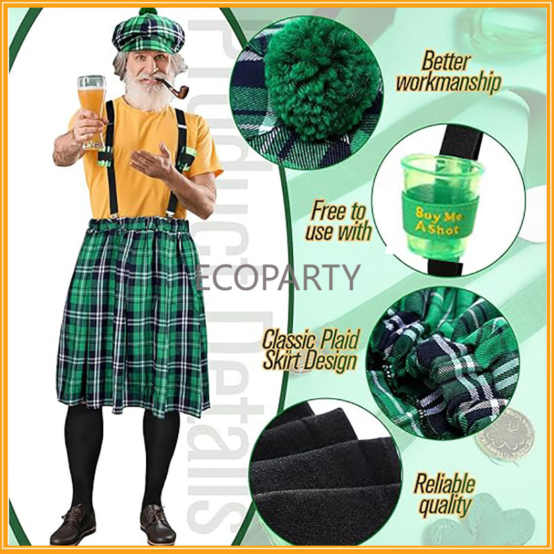 Set Kostum Hari St. Patrick, R - Sock Garter Men ulasan dan harga