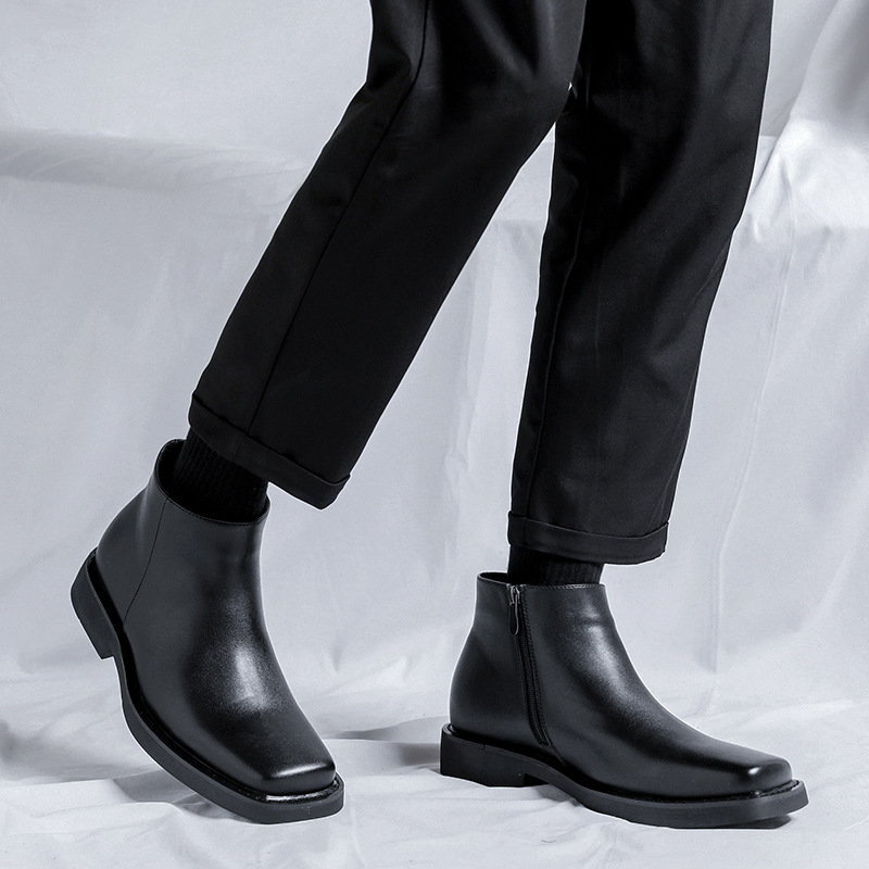 Sepatu kulit pria, sepatu mewa - Men Formal Wear With Boots ulasan dan harga