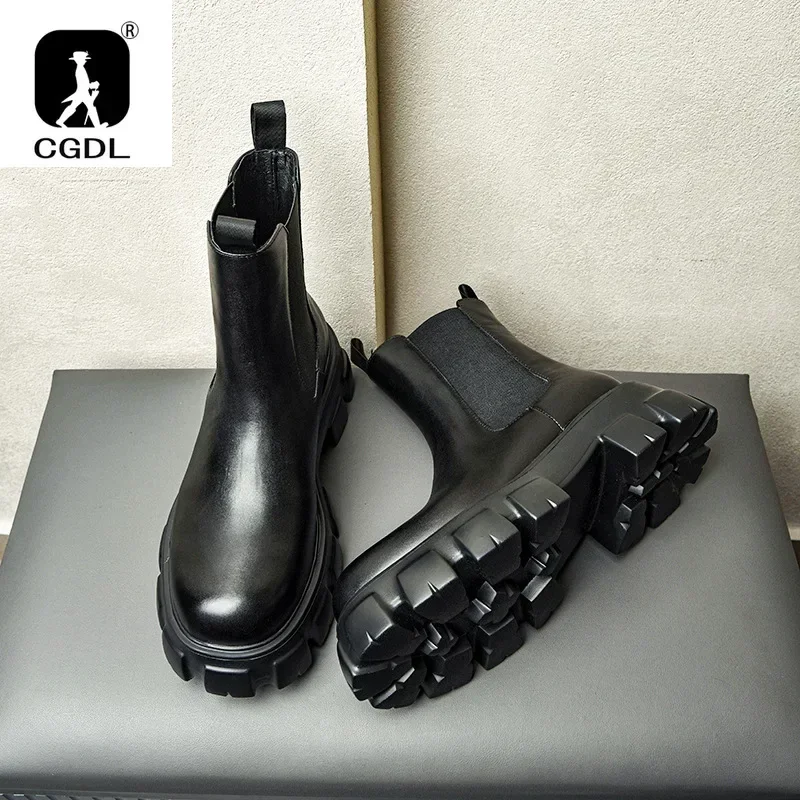 Sepatu bot kulit asli bersol t - Men Formal Wear With Boots ulasan dan harga