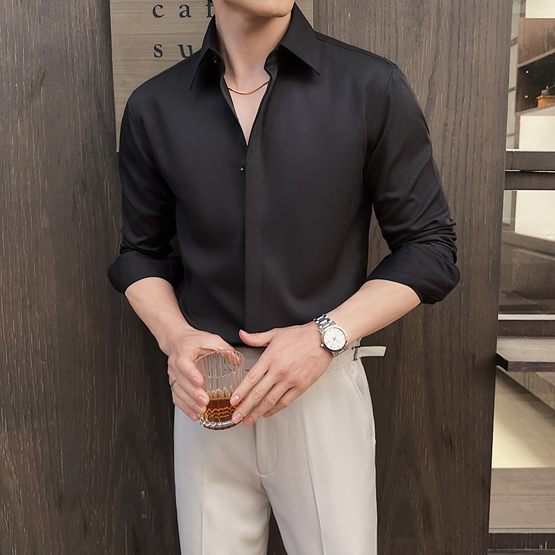 Kemeja Putih Lengan Panjang Pr - Men Formal Wear Modern ulasan dan harga
