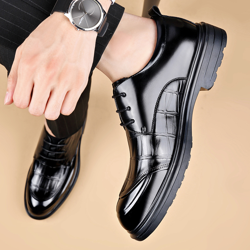 Sepatu Kulit Formal Pria Berku - Formal Men Daily Wear Footwear ulasan dan harga