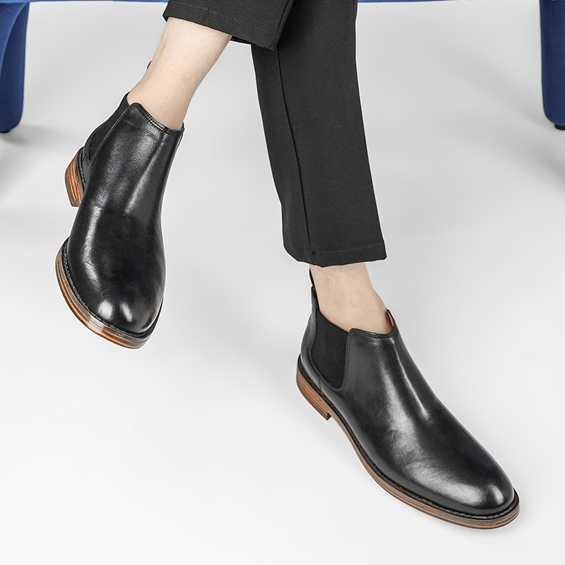Sepatu Bot Fashion Bisnis Pria - Men Formal Wear With Boots ulasan dan harga