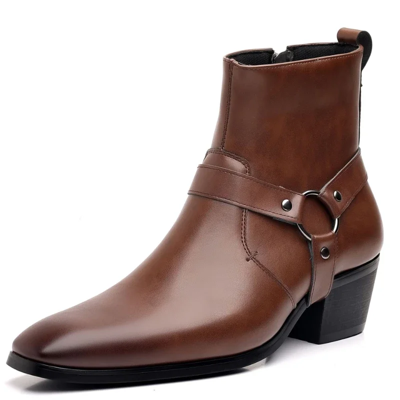 Sepatu bot pria Fashion desain - Men Formal Wear With Boots ulasan dan harga