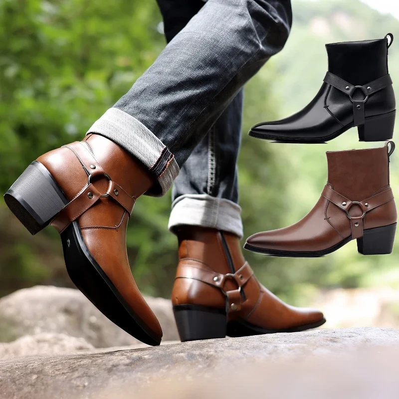 Sepatu bot pria Fashion desain - Men Formal Wear With Boots ulasan dan harga