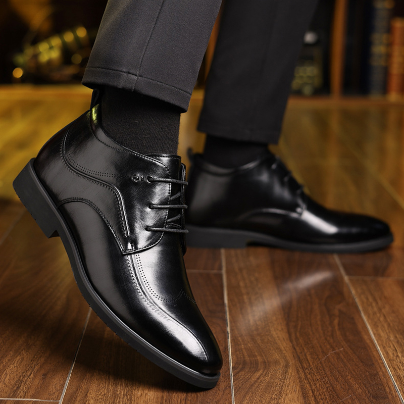 Sepatu kulit pria, sepatu pria - Men Formal Wear With Boots ulasan dan harga